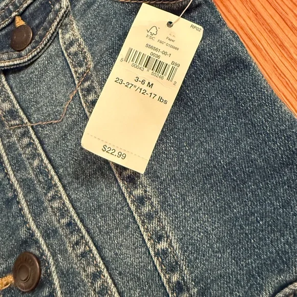 Old Navy Baby Girl Denim Jacket - Picture 5 of 8